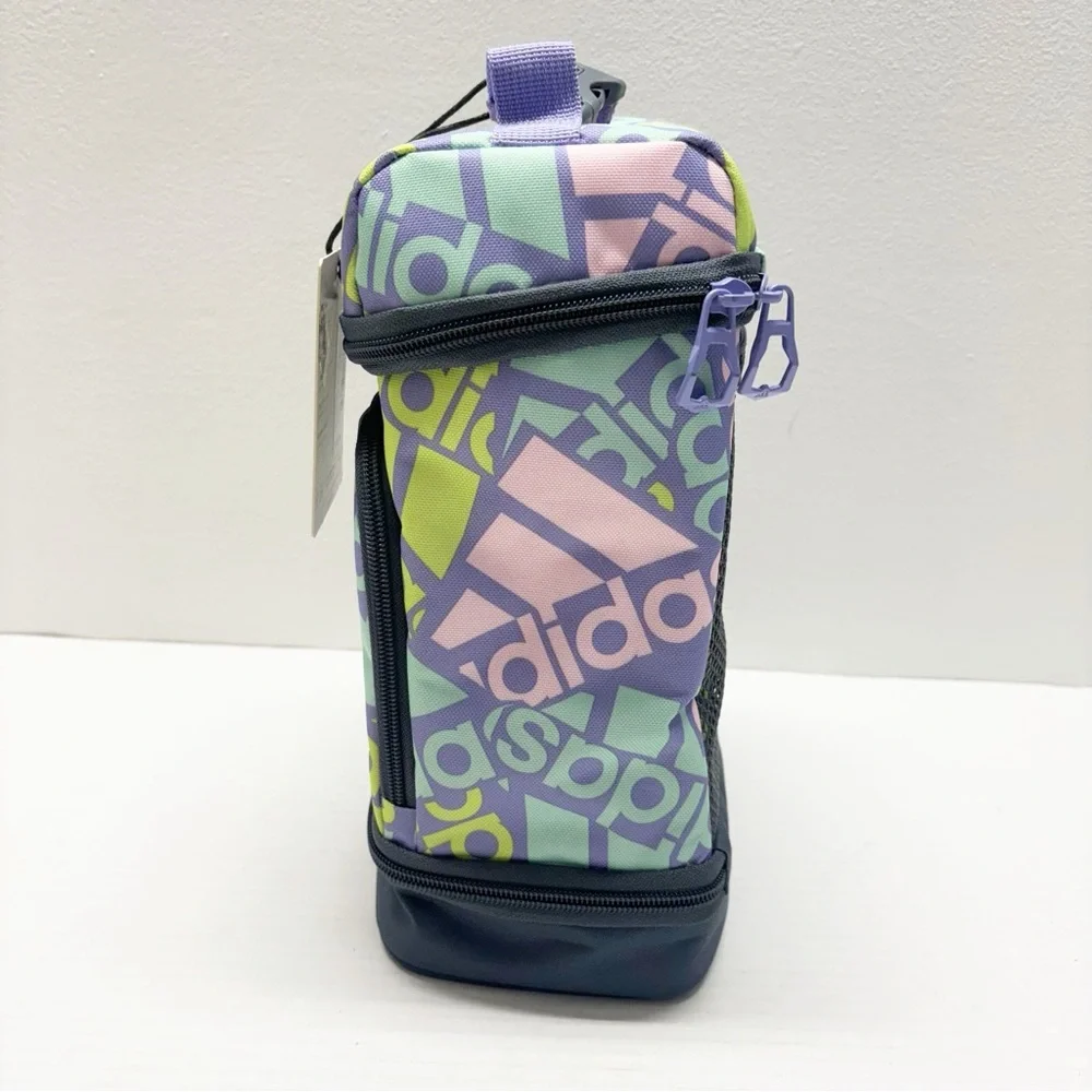 NWT Adidas Excel 2 Insulated Lunch Bag Light Purple Onix Multi Collage